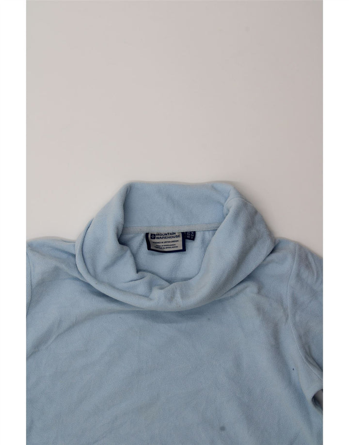 MOUNTAIN WAREHOUSE Womens Roll Neck Fleece Jumper UK 16 Large Blue Vintage Mountain Warehouse and Second-Hand Mountain Warehouse from Messina Hembry 