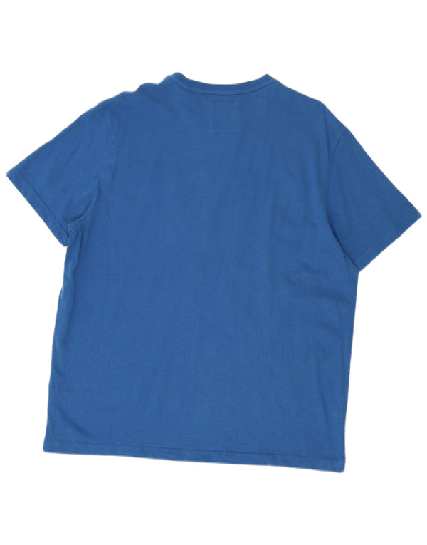 Crew Clothing Herren-T-Shirt mit Grafik, XL, Blau, Baumwolle