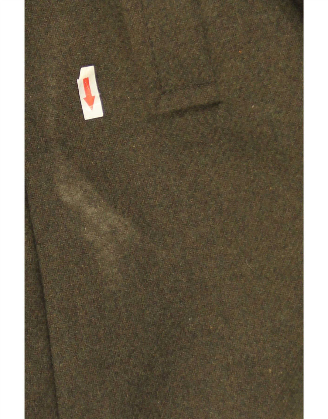 Ted Baker Herren-Erbsenmantel, Größe 4, große Khaki-Wolle