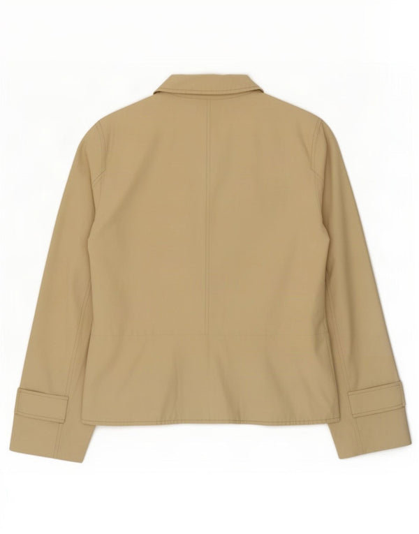 Max & Co. Damen Pea Coat UK 14 Large Beige Baumwolle