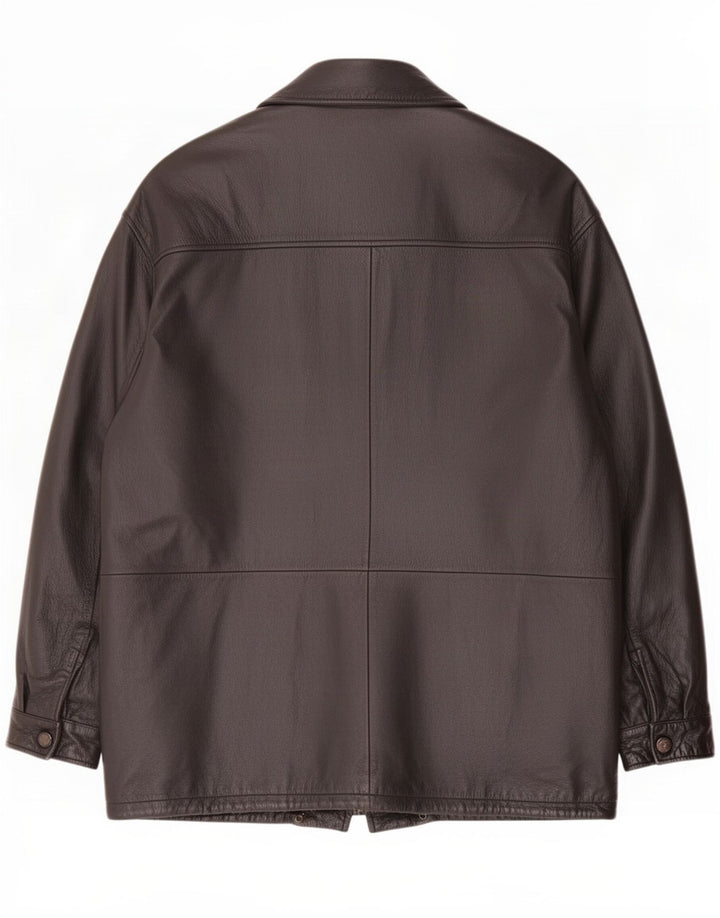 Rover & Lake Herren Ledermantel IT 52 XL Braun
