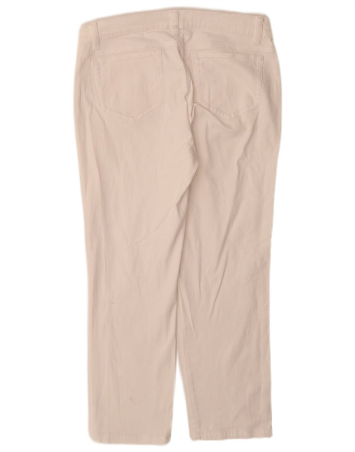 Orvis Damen Straight Jeans US 10 Large W30 L28 Weiße Baumwolle