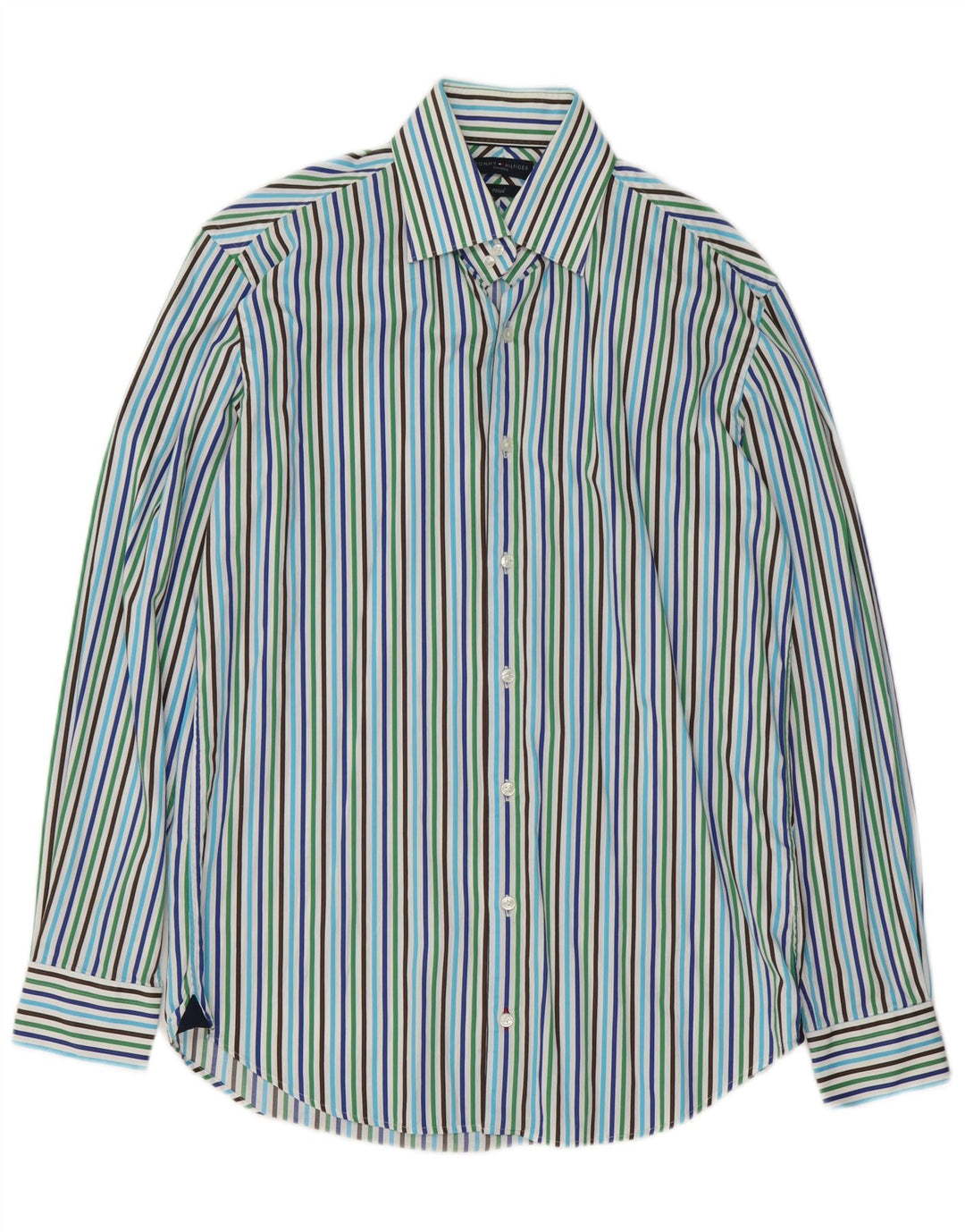 Tommy Hilfiger Herren-Hemd, tailliert, Größe 39, 15 1/2, mittel, mehrfarbig