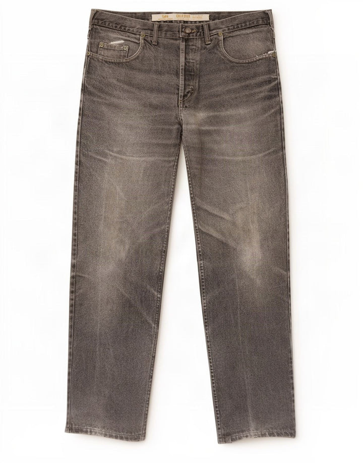 Lee Herren Loose Jeans W36 L32 Graue Baumwolle