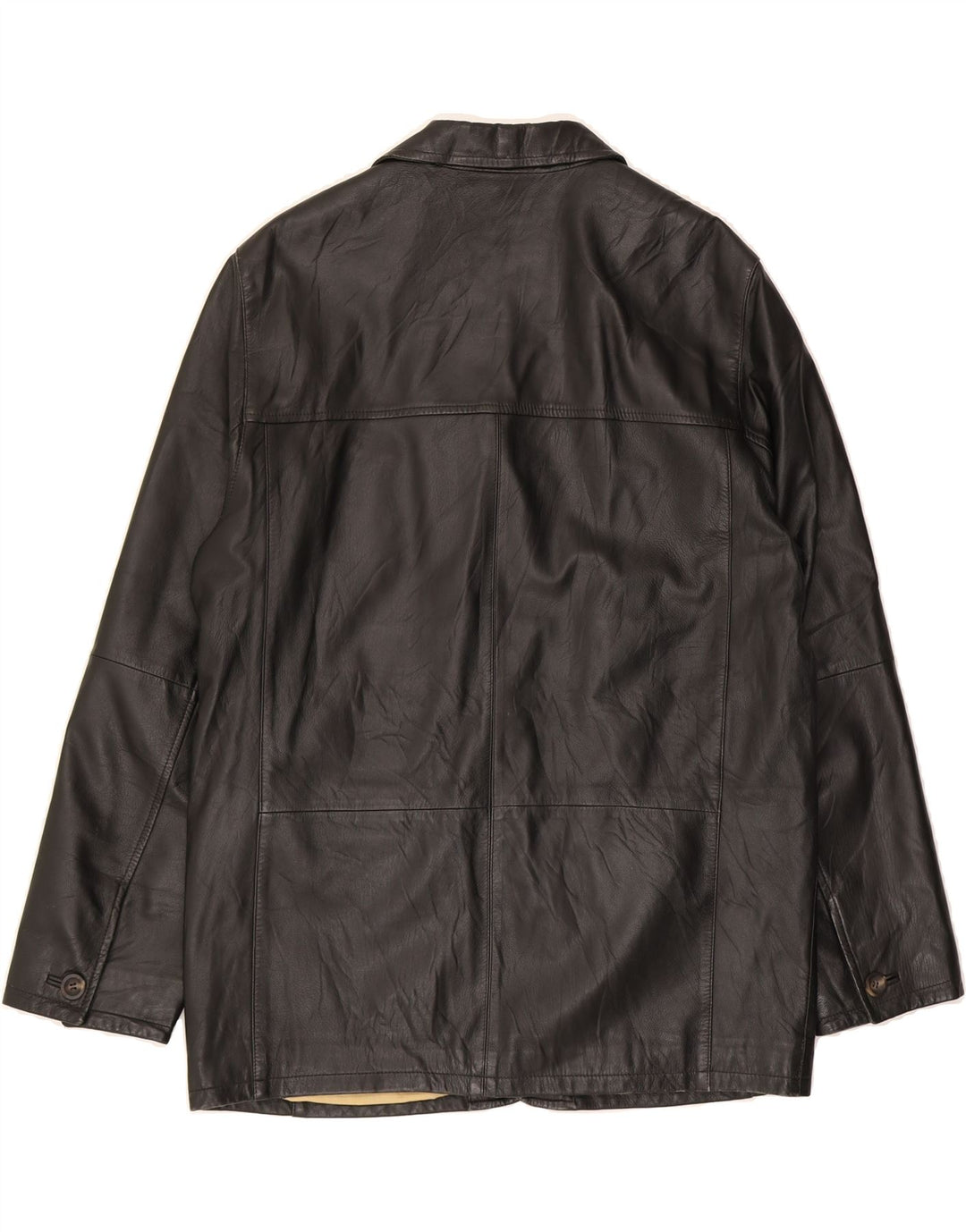 BUGATTI Mens Leather Jacket EU 48 Medium Black Leather Vintage Bugatti and Second-Hand Bugatti from Messina Hembry 