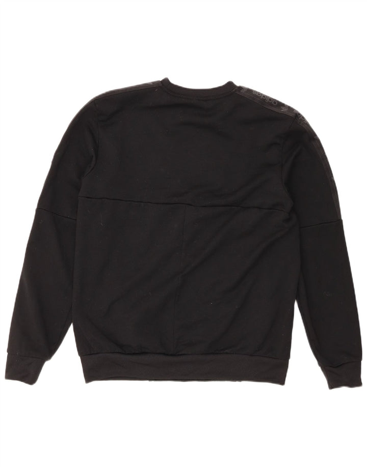 Adidas Herren Grafik-Sweatshirt-Pullover Mittelschwarzes Polyester