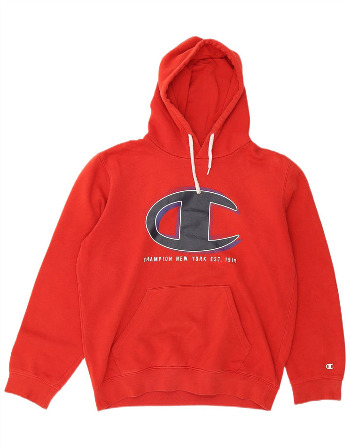 Champion Herren-Kapuzenpullover mit Grafik, mittelrot