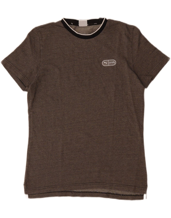Puma Mens T-Shirt Top Medium Brown