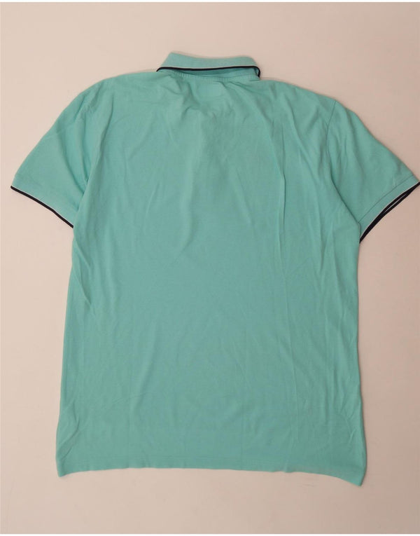 Kappa Herren Poloshirt 3XL Türkis Baumwolle
