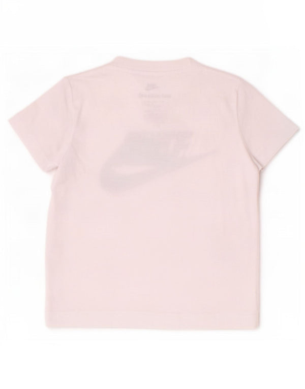 Nike Jungen T-Shirt mit Grafik, 2–3 Jahre, weiße Baumwolle