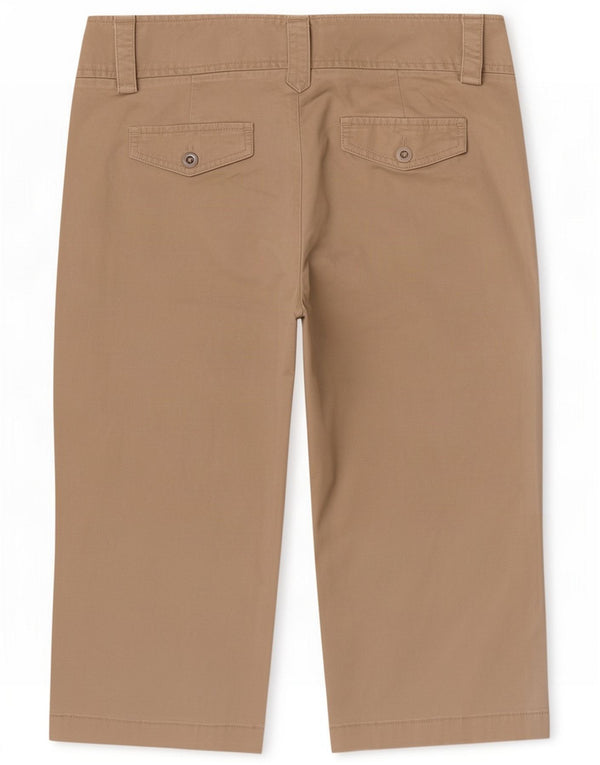 Dockers Damen Chino-Shorts US 6 Medium W30 Beige Baumwolle
