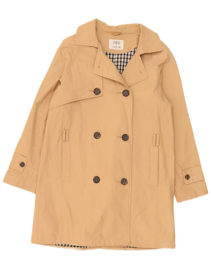 Zara Mädchen Trenchcoat 13-14 Jahre Beige Polyester