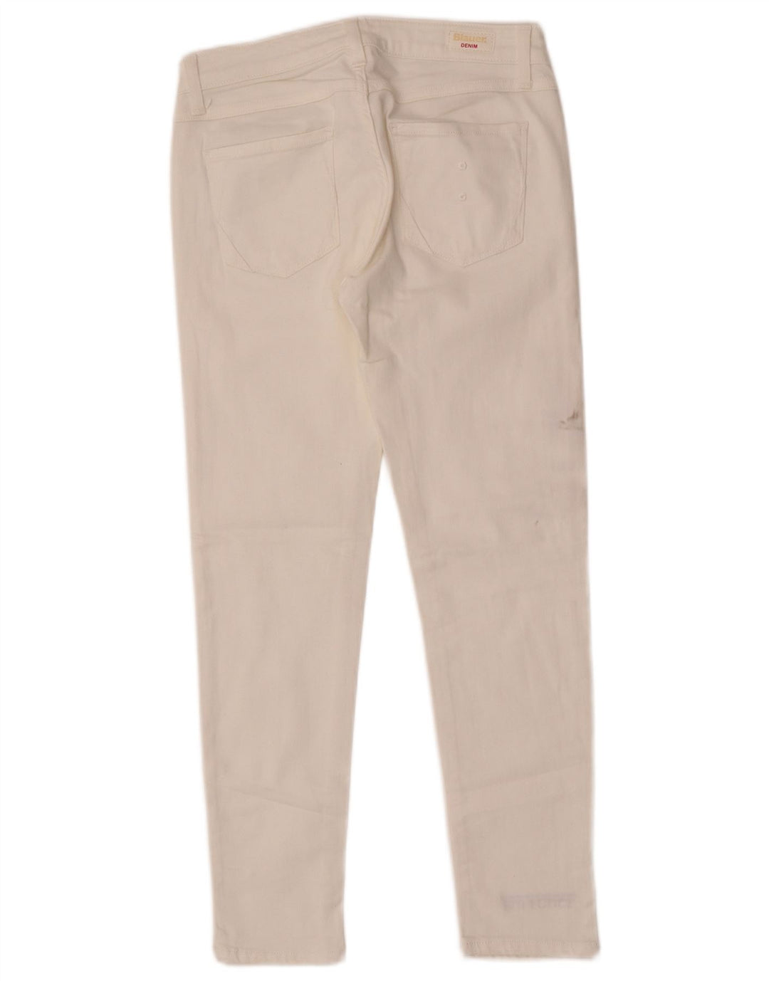 Blauer Damen Skinny Jeans W26 L26 Weiß
