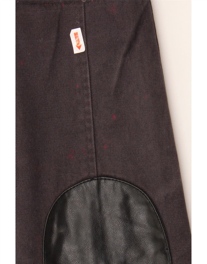 Topshop Damen-Utility-Jacke mit Kapuze, UK 10, Größe S, Schwarz, Baumwolle