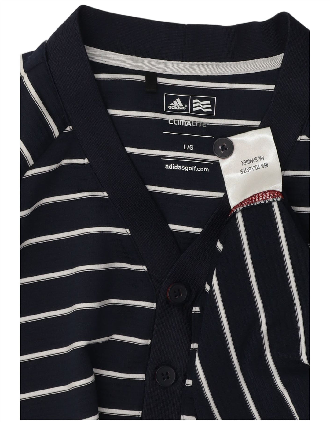 Adidas Herren Climalite Sweatshirt, Pullover, groß, marineblau, gestreift, Polyester