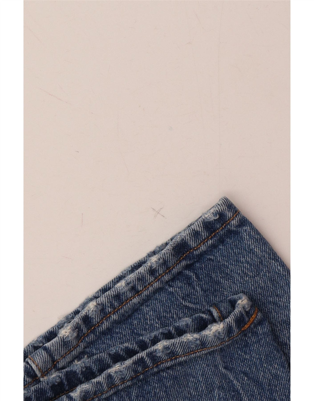 LEVI'S Womens 501 Distressed Straight Jeans W32 L26 Blue Cotton Vintage Levi's and Second-Hand Levi's from Messina Hembry 