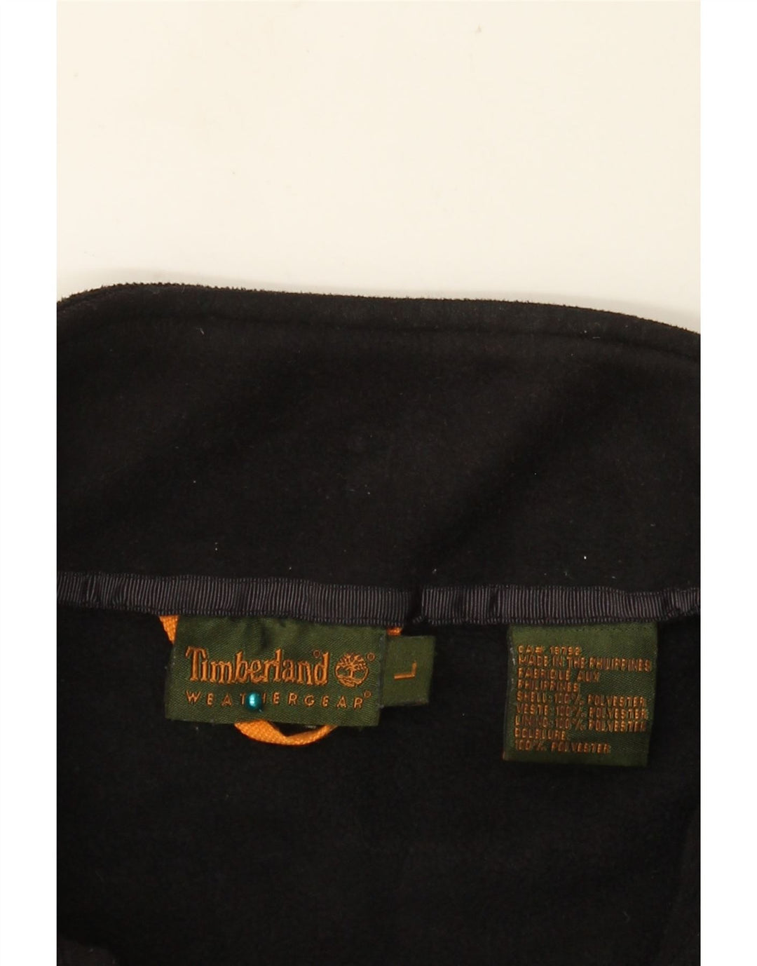 TIMBERLAND Herren Fleecejacke UK 40 Large Schwarz Polyester
