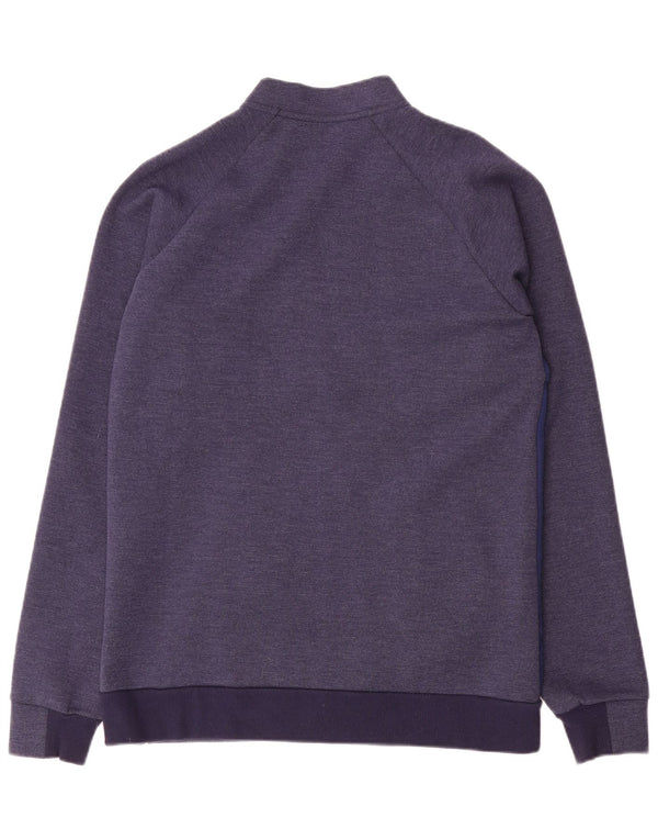 UMBRO Mens Graphic Tracksuit Top Jacket Medium Navy Blue Colourblock