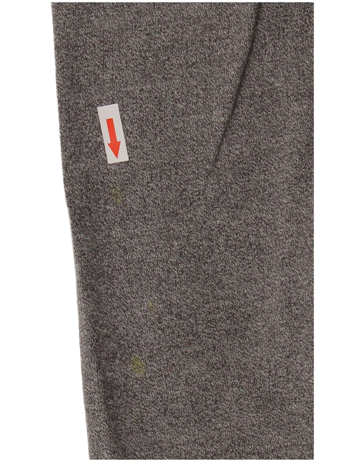 Tommy Hilfiger Herren-Kapuzenpullover aus mittelgrau gefleckter Baumwolle