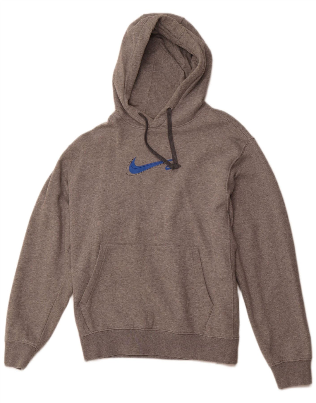 NIKE Herren-Kapuzenpullover mit Grafik, mittelgrau, Baumwolle, Sport