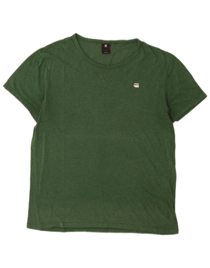 G-Star Herren T-Shirt Top Large Grün Baumwolle