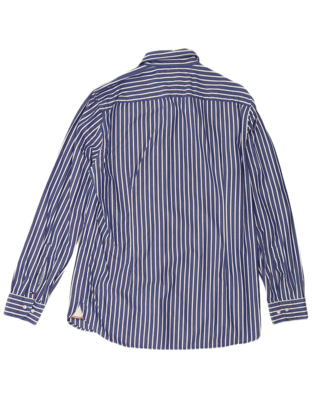 Tommy Hilfiger Herrenhemd, groß, blau gestreift, Baumwolle