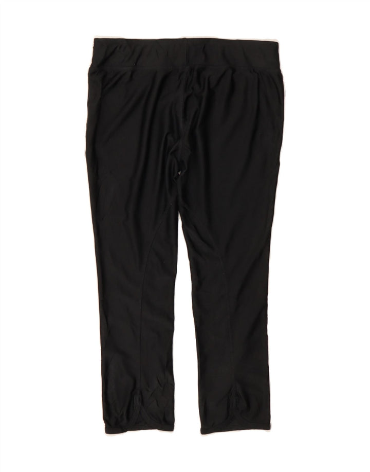 REEBOK Girls Graphic Leggings 15-16 Years  Black Polyester Vintage Reebok and Second-Hand Reebok from Messina Hembry 