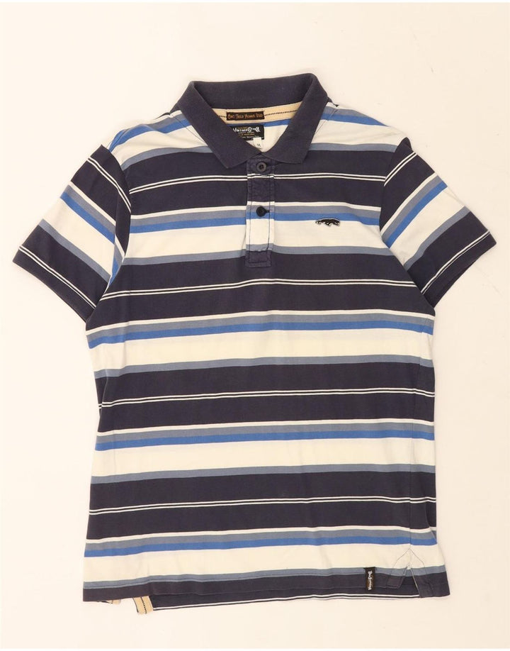 Jack & Jones Herren-Poloshirt, mittelgroß, mehrfarbig, gestreift, Baumwolle