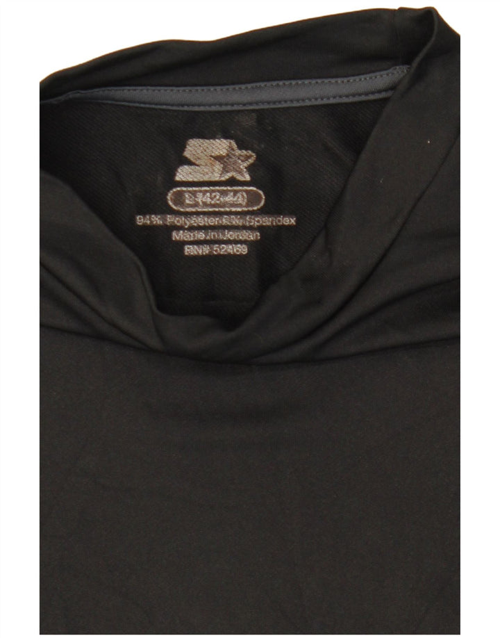 Starter Herren-Top, langärmelig, UK 42/44, Größe L, Schwarz, Polyester