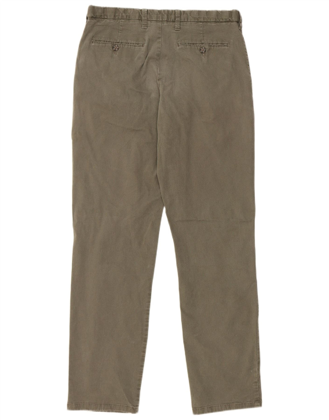 Marks & Spencer Herren-Chinohose mit normaler Passform, W34 L33, Khaki, Baumwolle
