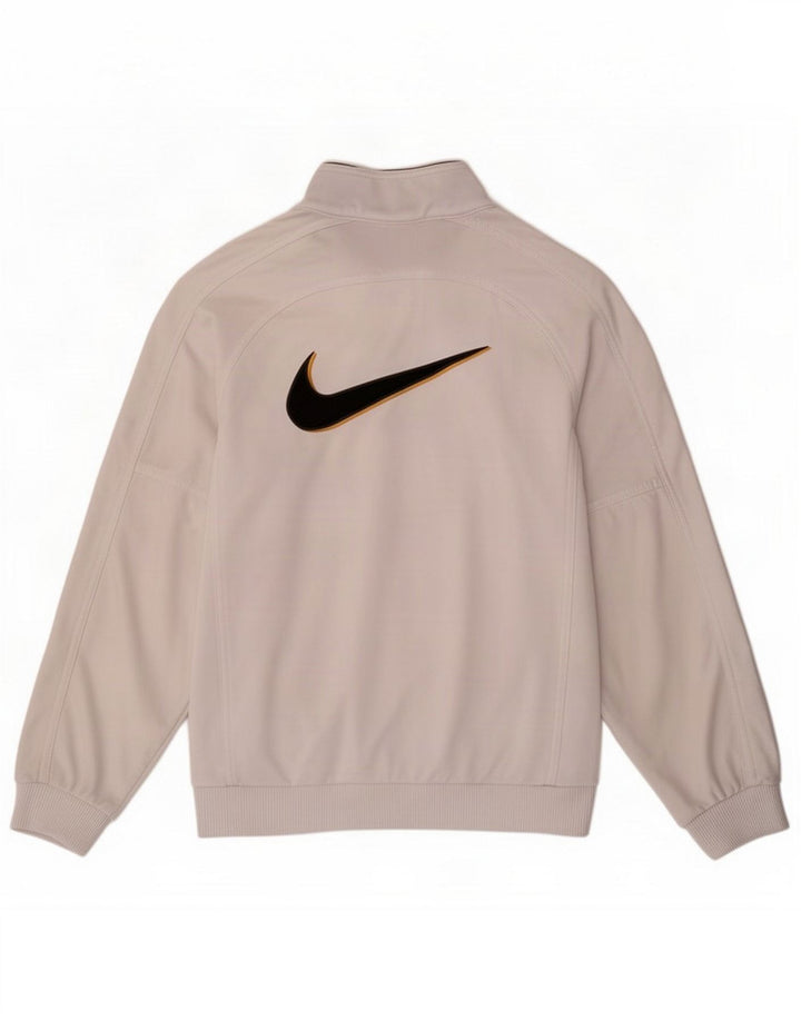 Nike Jungen Grafik-Trainingsanzug-Oberteiljacke 12-13 Jahre Groß Weiß Polyester
