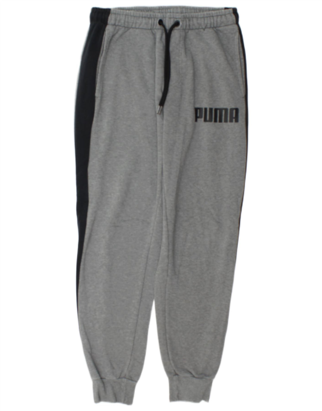 Puma Herren-Trainingshose mit Grafik, mittelgrau, Farbblock