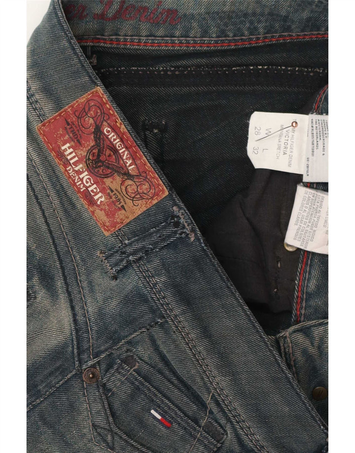 Tommy Hilfiger Damen Slim Jeans W28 L32 Blaue Baumwolle
