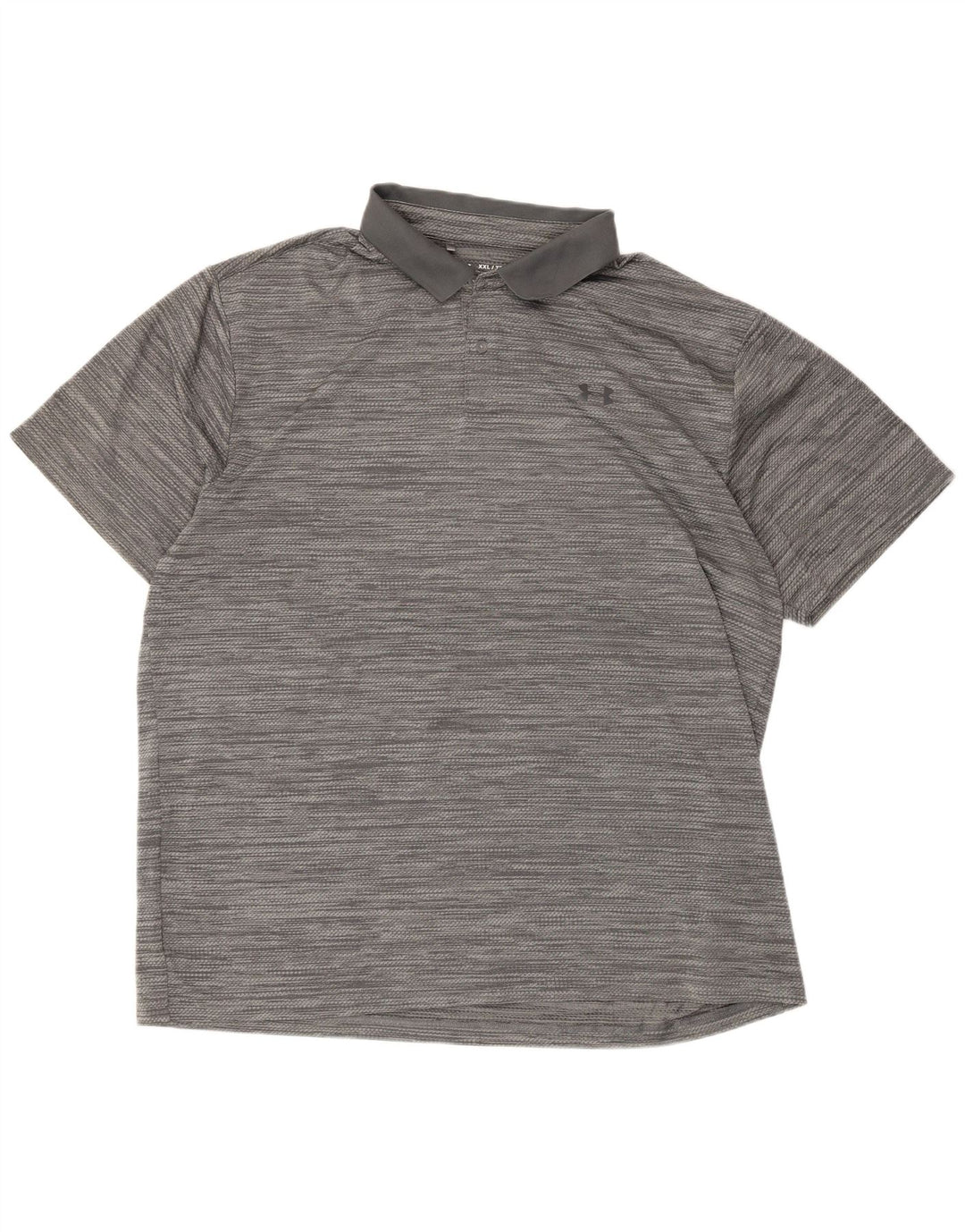 Under Armour Herren Poloshirt 2XL Grau gestreift