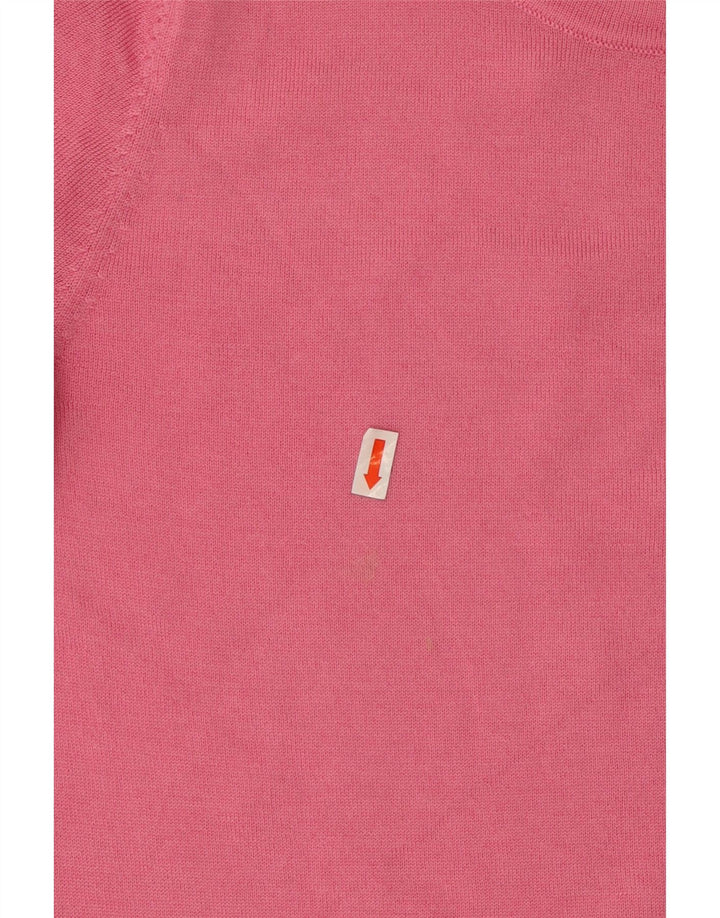 HOBBS Damen-Pullover mit Rundhalsausschnitt, UK 12, Wolle in Mittelrosa