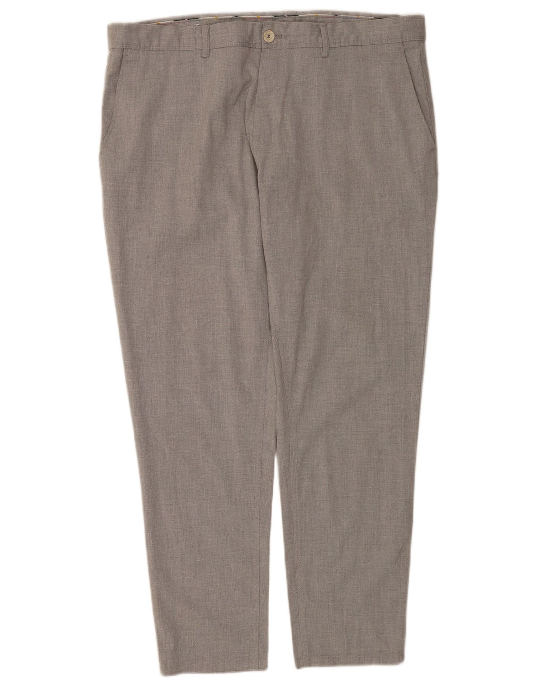 Zara Slim Chino-Hose für Herren, EU 48, XL, W38, L29, Grau, Polyester