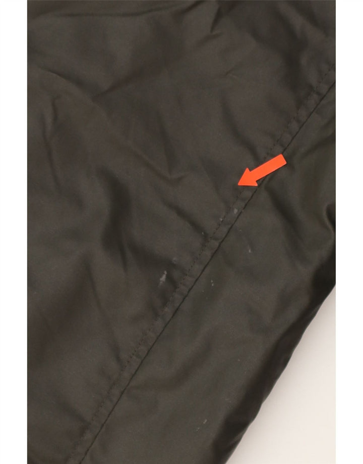 JACK & JONES Mens Hooded Windbreaker Jacket UK 38 Medium Khaki Polyester Vintage Jack & Jones and Second-Hand Jack & Jones from Messina Hembry 