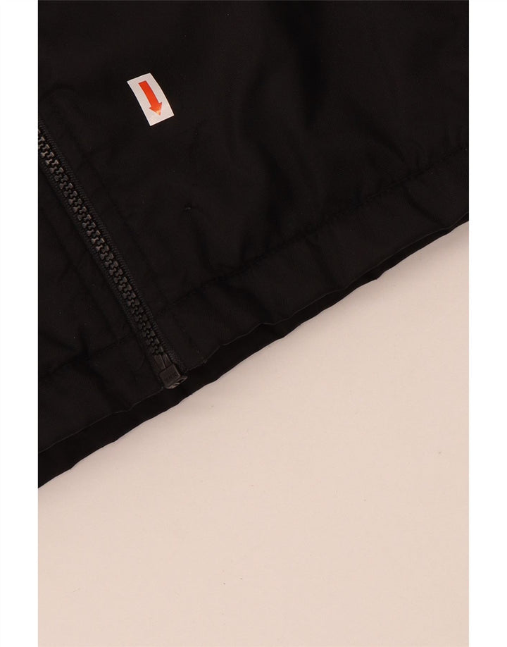 Nike Jungen-Windbreaker-Jacke mit Grafik, 12–13 Jahre, groß, schwarzes Nylon