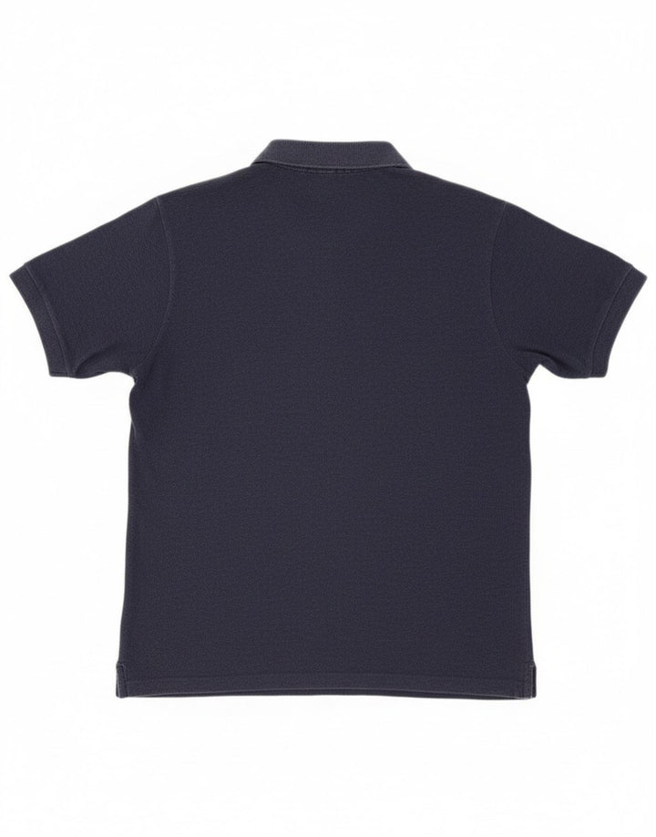 Lacoste Herren-Poloshirt, Größe 4, mittelgroß, marineblau, Baumwolle