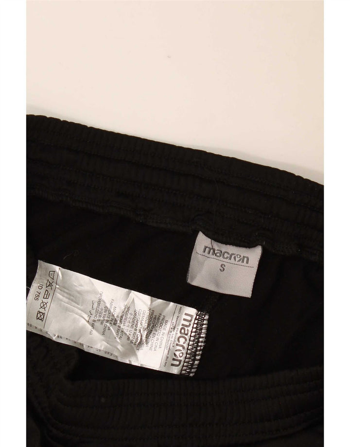 Macron Herren-Trainingsanzug mit Grafik, Jogginghose, Größe S, Schwarz, Polyester