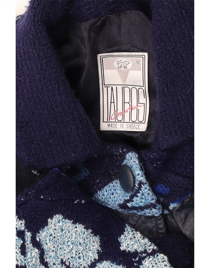 Tauros Creation Damen Cape-Mantel, Einheitsgröße, Marineblau, Fair Isle