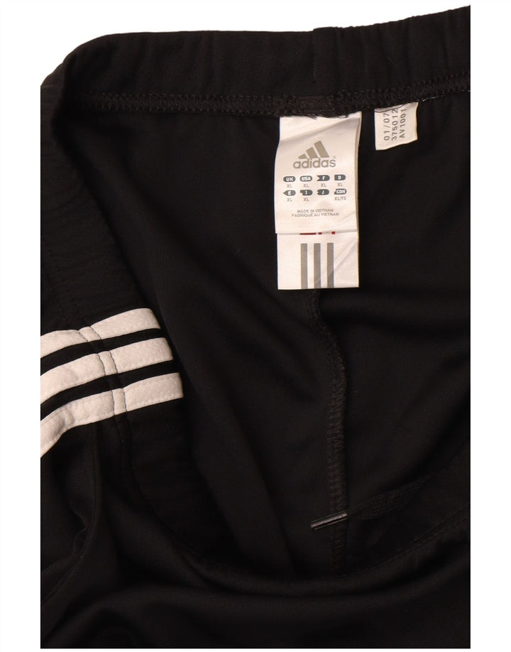 Adidas Damen Climalite Capri Trainingshose UK 18 XL Schwarz Polyester