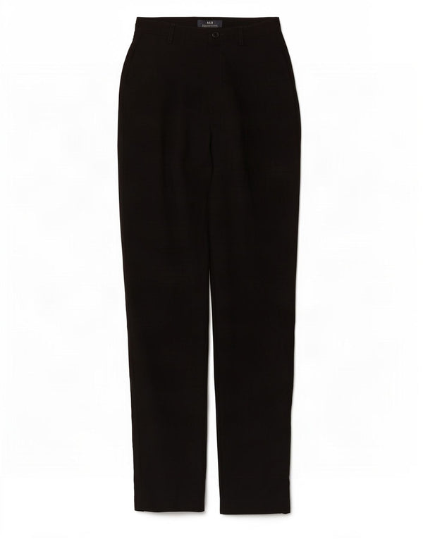 Gerade Anzughose für Damen von Zara, EU 38, Größe S, W28, L32, schwarze Wolle