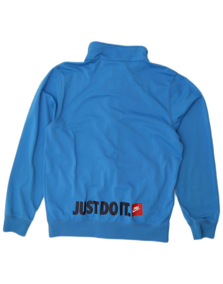 Nike Jungen Grafik-Trainingsanzug-Top-Jacke, 13–14 Jahre, XL, blaues Polyester