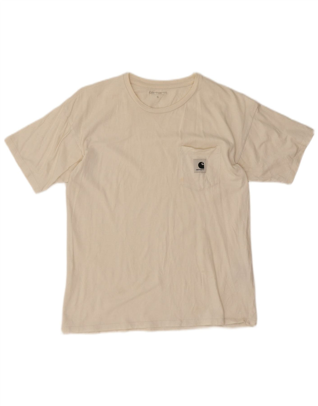 Carhartt Herren T-Shirt Top Small aus weißer Baumwolle