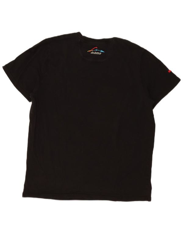 Puma Herren Grafik T-Shirt Top 2XL Schwarz