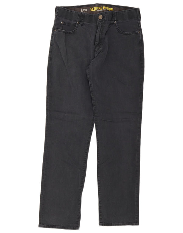 Lee Herren Extreme Motion Straight Tapered Freizeithose W34 L32 Grau