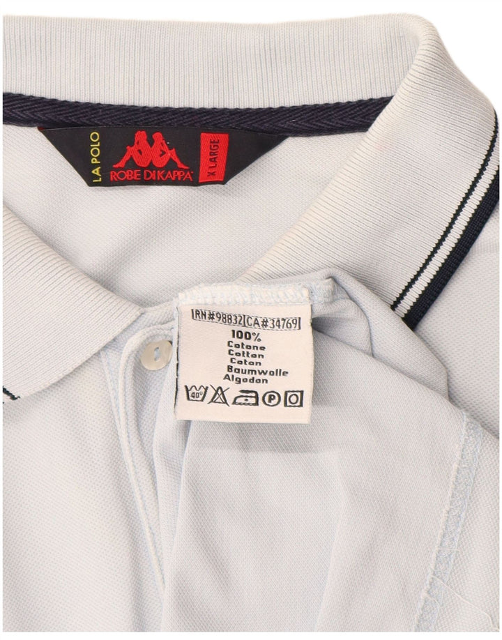 Kappa Herren Poloshirt XL Blau Baumwolle