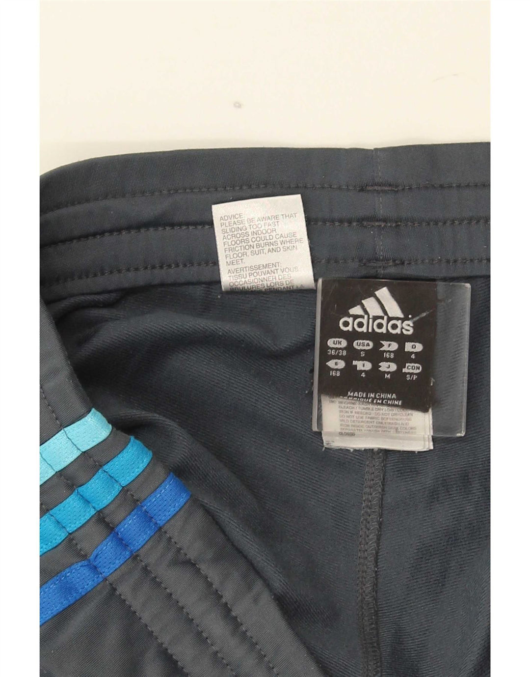 Adidas Herren Trainingshose UK 36/38 Small Grau Polyester