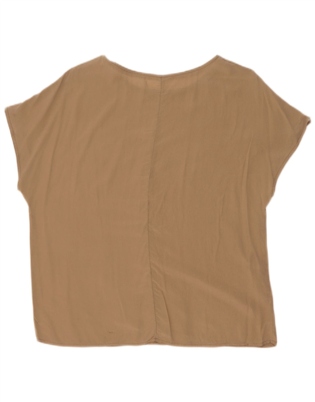 Vintage Damen Bluse Top UK 16 Groß Braun